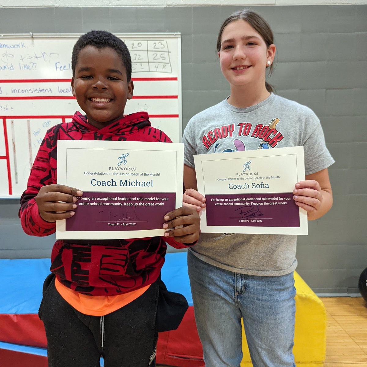 Congratulations to Junior Coach Michael and Junior Coach Sofia for being our JCs of the Month!!! This dynamic duo is always leading by example and with enthusiasm on the playground! Way to go Whittier Wildcats! <a href="/WhittierWire/">Wonderful Whittier</a> #playworksrecess #studentleaders #juniorcoach