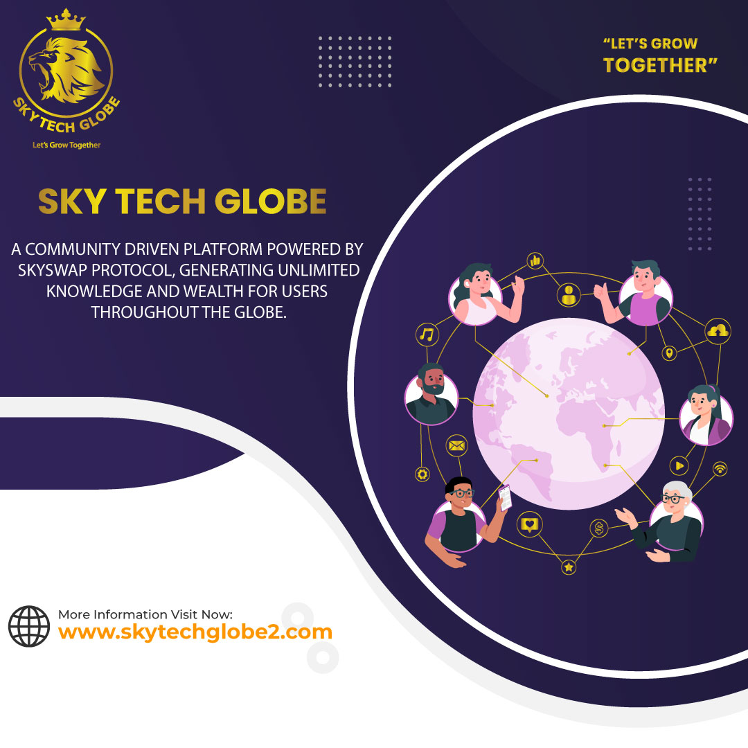 Skytechglobe1's tweet photo. A COMMUNITY DRIVEN PLATFORM POWERED BY SKYSWAP PROTOCOL, GENERATING UNLIMITED KNOWLEDGE AND WEALTH FOR USERS THROUGHOUT THE GLOBE.

For More Information
https://t.co/ufjR7ye8Mx

#skytechglobe #letsgrowtogether #education #knowledge #community #skyswap https://t.co/6L04Qr1egc