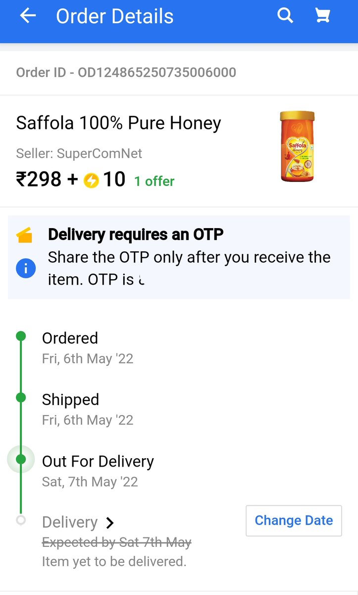 ContactAjay4's tweet photo. Poor Out of Delivery product take time by flipkart 5days and still not delivered #poor service @Flipkart @flipkartsupport @FlipkartStories https://t.co/RtLQMZtQlZ