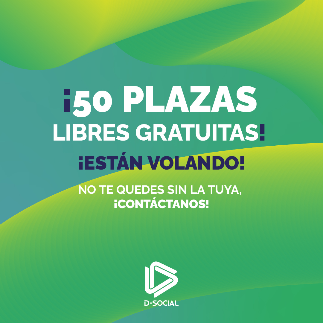 DSocial_App's tweet photo. ¿Aún no has solicitado tu plaza de registro gratis en D-Social?📝​

¡No esperes más y contacta con nosotros antes de que se agoten!📩​

👉🏼  https://t.co/gJbiDfeKYf https://t.co/F42UiMEIMQ