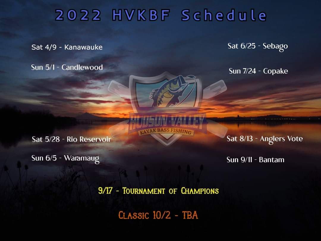 KayakBassFish's tweet photo. There are dozens of KBF AmBASSador Partner organizations in nearly 30 states. They hold tournaments every month. Here is one of the 5 NY clubs - #HVKBF.They fish lakes in NY and CT!
#kayakfishing #FishNY #kayakbassfishing https://t.co/vaRJAlTYrI
