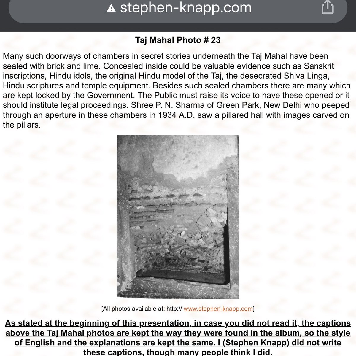 duryodan_'s tweet photo. The 22+ underground rooms in the #Tajmahal were locked by the ASI on the instruction of the then Congress govt.
- What shocking discovery did ASI make in those rooms of the Taj that they had to completely lockout❓
- What was the secular govt worried about❓
#StephenKnapp https://t.co/bHvIUqhN4n