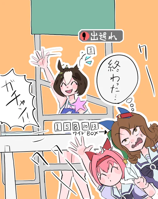 この前のレースのハイライト 