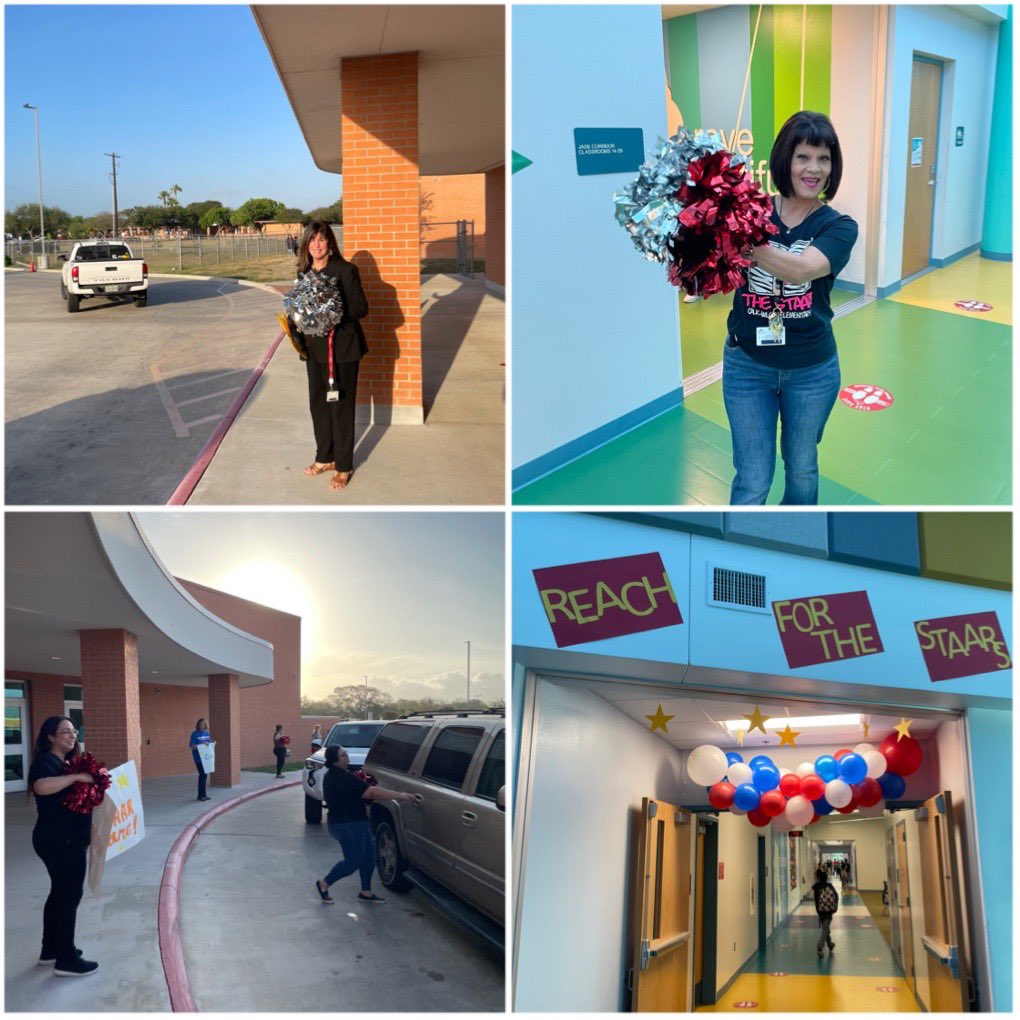 We greeted our STAAR testers this morning with cheers &amp; words of encouragement! Go Champions! ⭐️ #CCISDproud