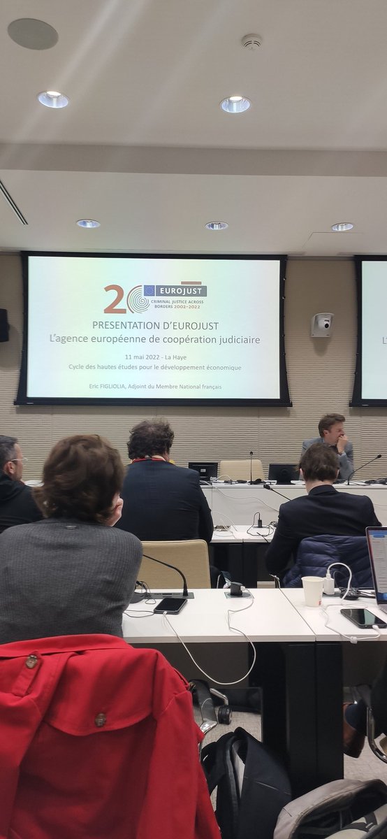 ECFrety's tweet photo. Rencontre avec le département des opérations d'@Eurojust, agence de l'#UnionEuropeenne pour la #coopérationjudiciaire en matière pénale, qui fête ses 20 ans d'existence #CHEDE @Economie_Gouv https://t.co/bBzvsVkmjr
