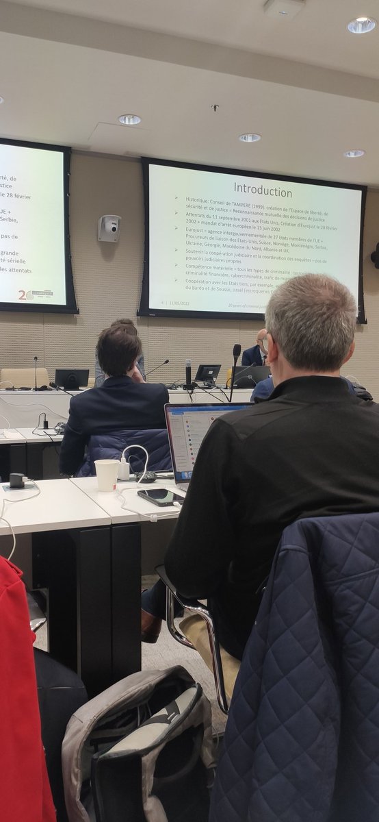 ECFrety's tweet photo. Rencontre avec le département des opérations d'@Eurojust, agence de l'#UnionEuropeenne pour la #coopérationjudiciaire en matière pénale, qui fête ses 20 ans d'existence #CHEDE @Economie_Gouv https://t.co/bBzvsVkmjr