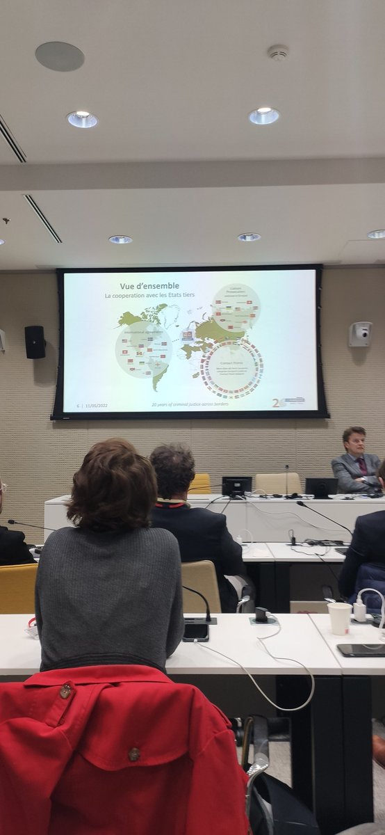 ECFrety's tweet photo. Rencontre avec le département des opérations d'@Eurojust, agence de l'#UnionEuropeenne pour la #coopérationjudiciaire en matière pénale, qui fête ses 20 ans d'existence #CHEDE @Economie_Gouv https://t.co/bBzvsVkmjr