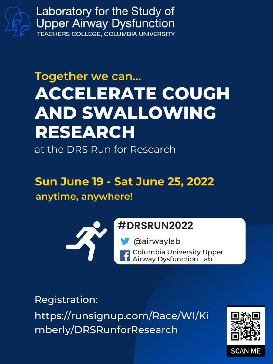 Help raise funds💸to support early investigators👩🏾‍🔬through travel scholarships to the 2023 #DRS Annual Meeting and support Research and Education Funds which will help establish future scholarships and grants to DRS members 🏃‍♂️💨 <a href="/AirwayLab/">Upper Airway Dysfunction Lab</a> <a href="/AveryDakin/">Avery Dakin</a> <a href="/jamescborders/">James Borders</a> <a href="/emilie_lowell/">Emilie Lowell</a>