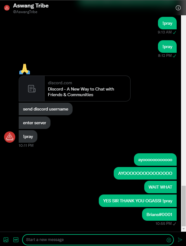 Ogassi Oh my oh my!
thank you for the blessing!
prayer answered!
and I will still keep on praying

!pray 🙏🙏
<a href="/AswangTribe/">Aswang Tribe</a> <a href="/reddishblue02/">purplecrayon</a> @RainbowEnds_ <a href="/MyHeroSoul/">Sean Hough | Hero Soul | TDP</a> <a href="/LizDuwendeClan/">Liz</a>