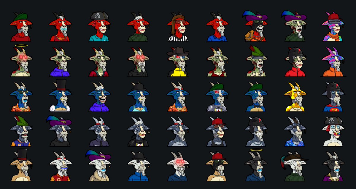 While TERRA $LUNA has crashed 99% and Azuki over 50% 

The Goat gang is holding strong!
<a href="/goatlodge/">Hall of Fame Goat Lodge</a> #hofgl #daherd