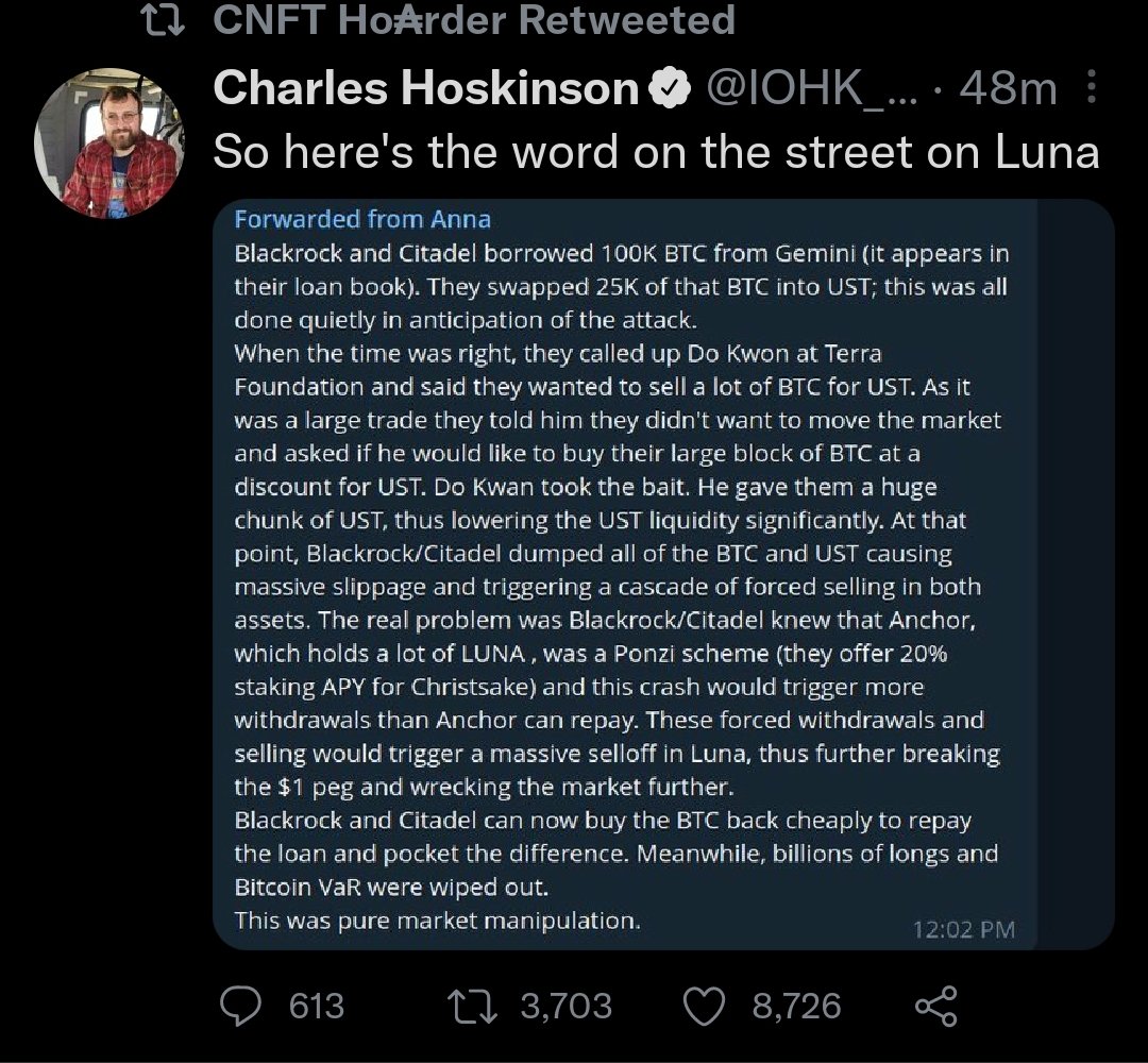 ssmith070's tweet photo. @100trillionUSD @CryptoJebb How can anyone accurately predict anything if shite like this is really going on? https://t.co/ClBEIxQdR0