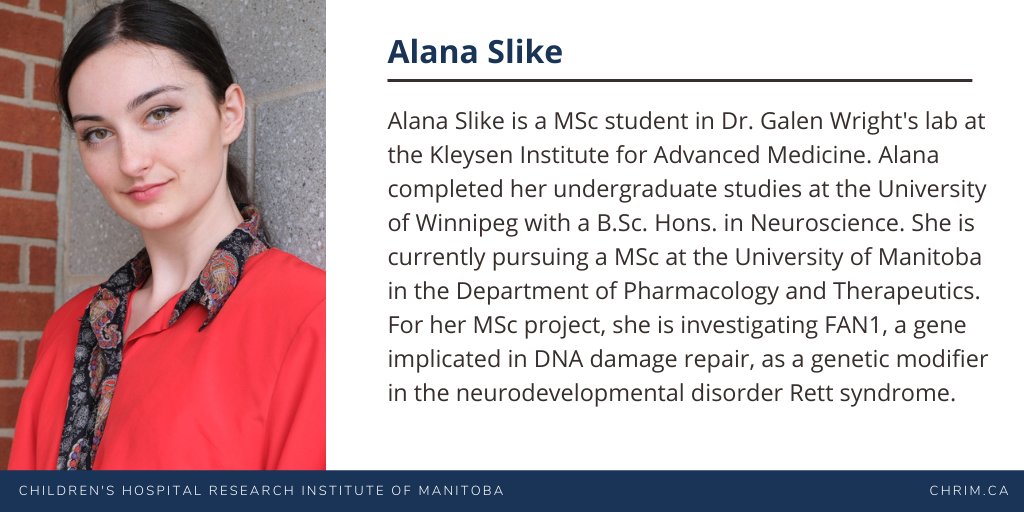 ENRRICH_Theme's tweet photo. UP NEXT: Another #ENRRICHtrainee 🎉

Meet Alana Slike, MSc student at @UManitoba . https://t.co/yQqqu30M29