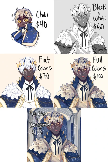 Commissions opening up this Friday (5/13)!
I will have 4 slots available to the public ^^
The google form will be open for 24 hours starting at 6pm MST.
I will be choosing which 4 commission ideas I want to work on and will email you by Sunday evening if your idea was picked! 