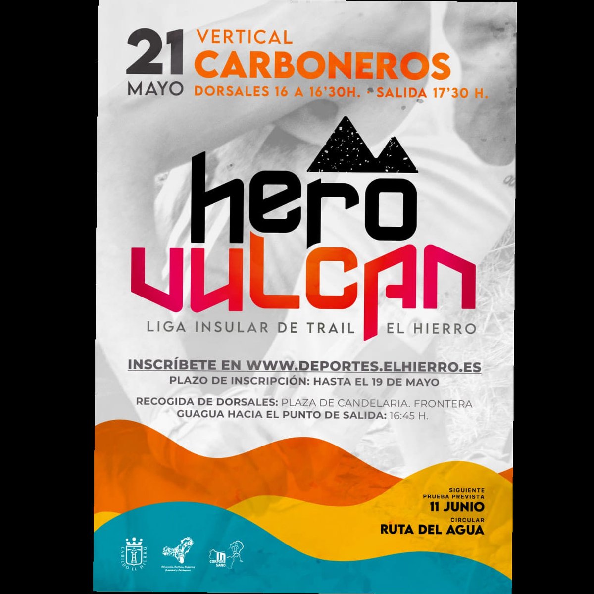 IncorpsanHierro's tweet photo. El próximo sábado 21/05/22; 
Vertical Carboneros 680 m desnivel 2.5 km de distancia.
Entrega de dorsales de 4 a 4:30 Plaza De La Candelaria Frontera.
Salida de la guagua 16.45h. 
Salida de la vertical a las 17.30h. 
Inscríbete en https://t.co/sOSsphDpCc hasta el 19 de mayo. https://t.co/7BdnhACt1V