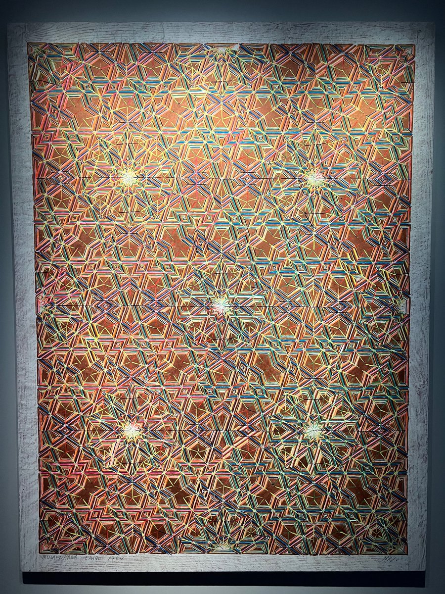 andreasyounan's tweet photo. "From 1979 to 1986, the Danish visual artist and painter
Niels Nedergaard (1944-1987) lived in #Cairo.

… [Nedergaard] developed a geometric and colourful style of painting unparalleled in Danish art." #DavidCollection https://t.co/XXaBApcSGN