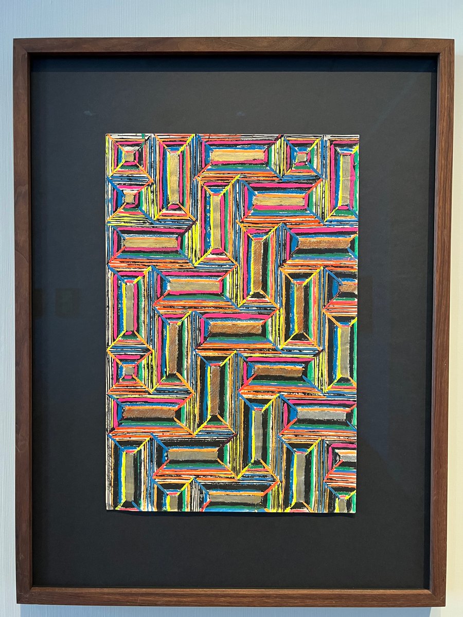 andreasyounan's tweet photo. "From 1979 to 1986, the Danish visual artist and painter
Niels Nedergaard (1944-1987) lived in #Cairo.

… [Nedergaard] developed a geometric and colourful style of painting unparalleled in Danish art." #DavidCollection https://t.co/XXaBApcSGN