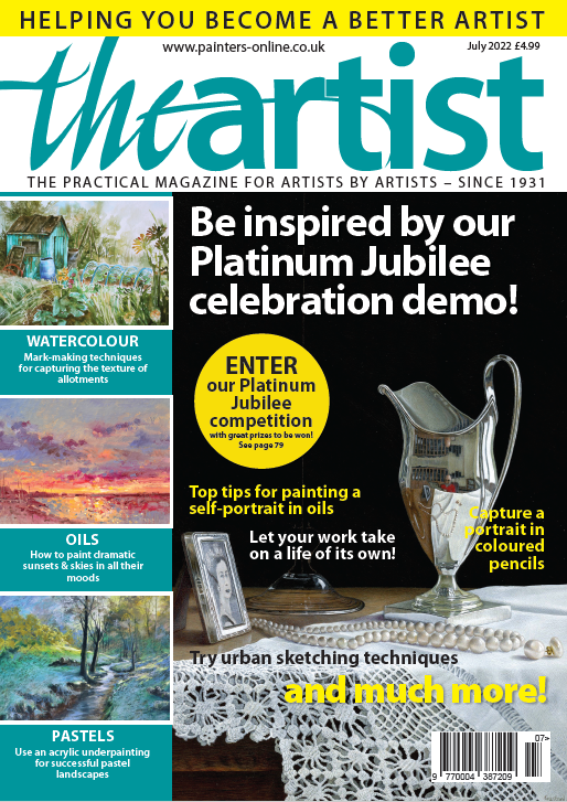 The still life bubbles flow in the July issue of The Artist along with painting sunsets, portraits, murals and much more. Order your copy today! bit.ly/3FsDbhK