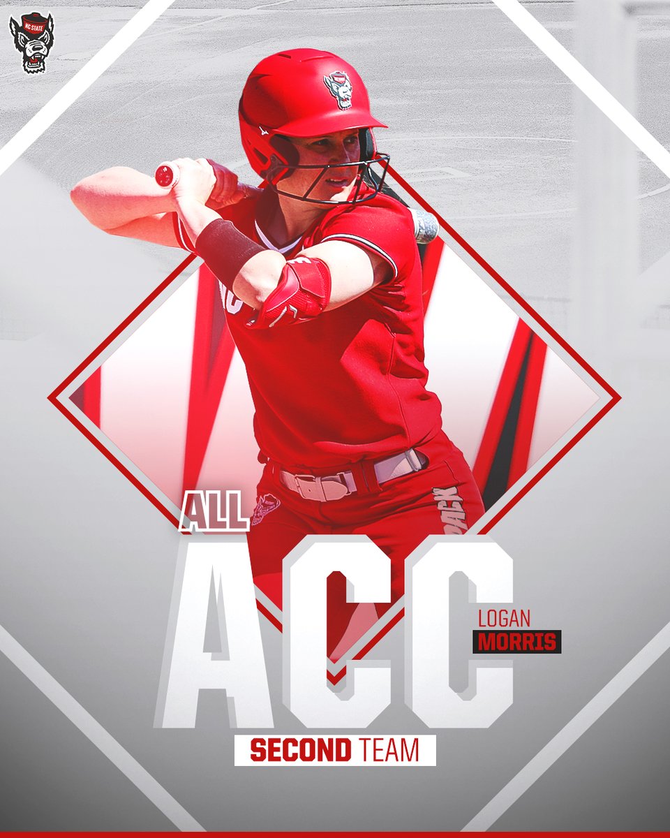 PackSoftball's tweet photo. Congratulations to Logan Morris on being named to the 𝐀𝐥𝐥-𝐀𝐂𝐂 𝐒𝐞𝐜𝐨𝐧𝐝 𝐓𝐞𝐚𝐦 🤩

https://t.co/C8OXDHokXJ | #GoPack https://t.co/MkgiGlL9Yk
