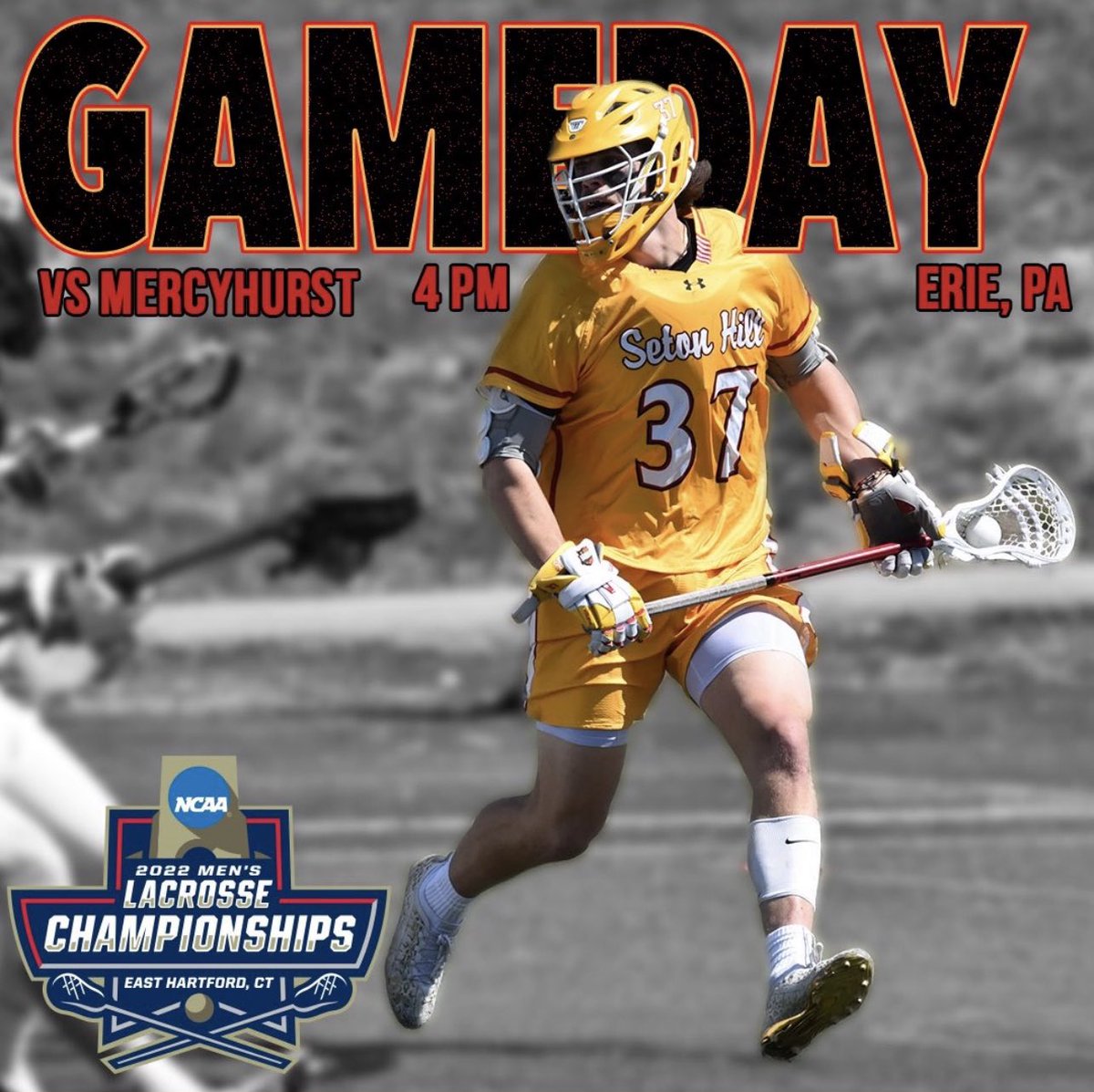 SHU_FBALL's tweet photo. GRIFFINS It’s that time of year‼️Our very own GMAC CHAMPS kick off NCAA tournament play TODAY against that school up north. Take care of business fellas‼️
#playoffs #roadgriffs #thegriffinway
📍 Erie, PA
🆚 @hurstmlaxtrain
🏟 Saxon Stadium
⏰ 4:00 PM https://t.co/AHl8PWX489