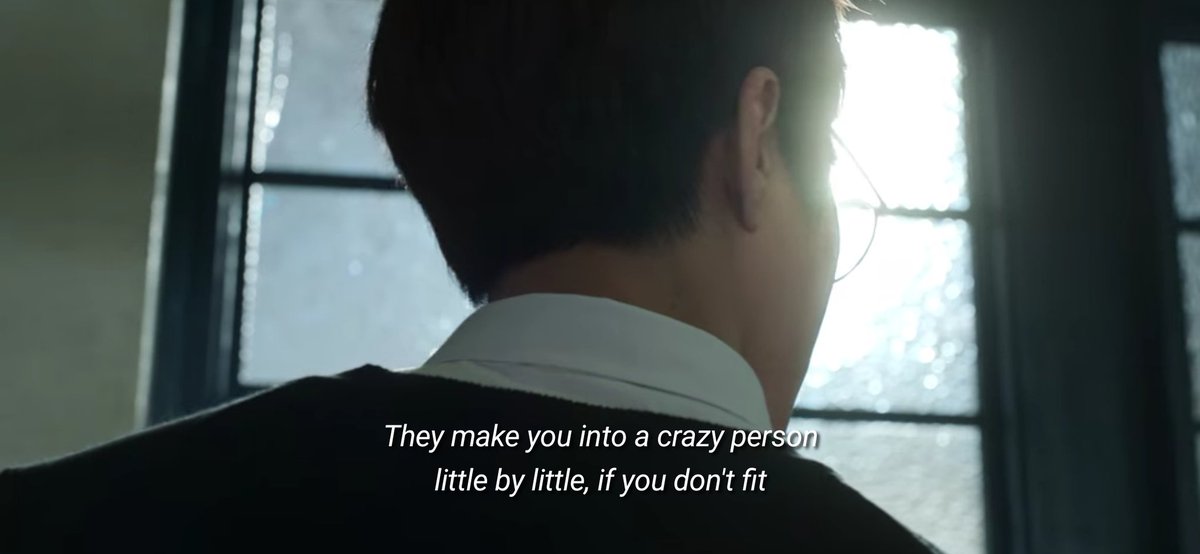 kdramatreats's tweet photo. "No one in the world is crazy. They make you into crazy person little by little, if you don't fit society's standards." ─ Na Il-Deung, #TheSoundofMagic https://t.co/Yvf15cOgIA