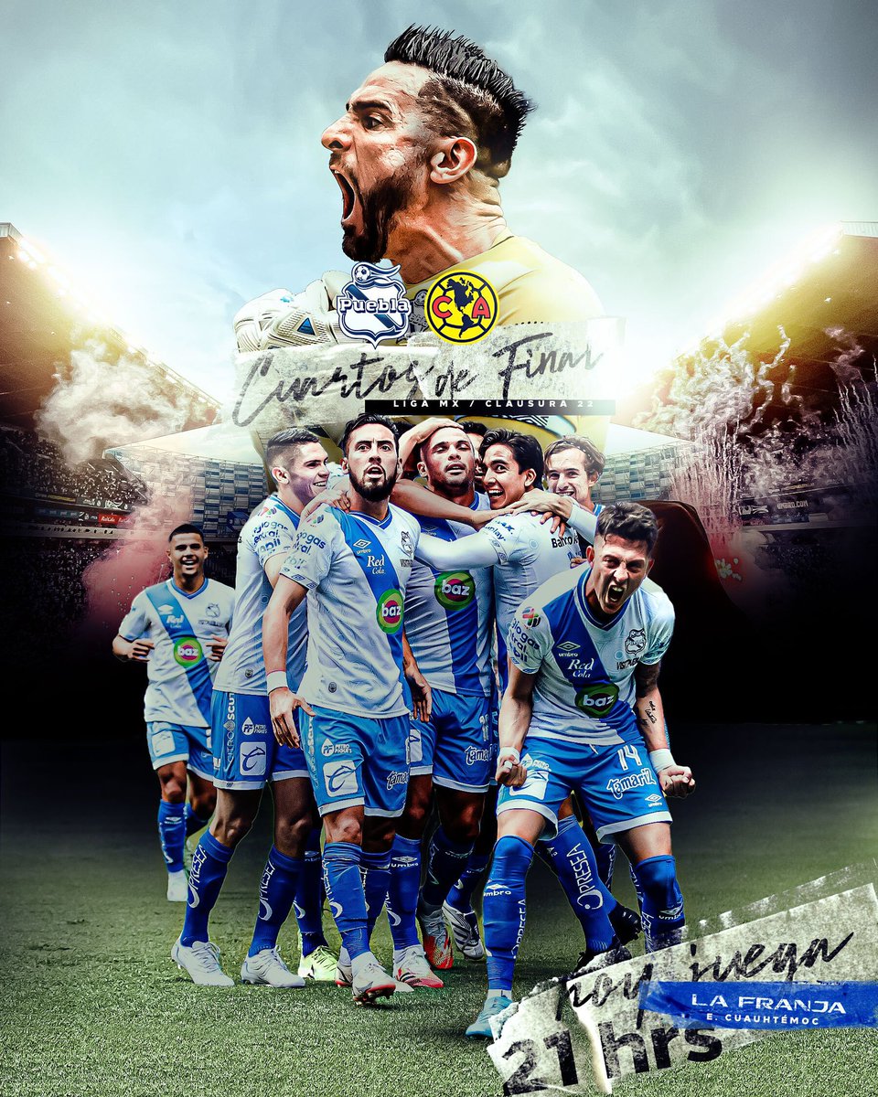 ClubPueblaMX's tweet photo. Soy de Puebla, soy del Puebla, siempre me vestiré con La Franja, con La Franja, siempre te apoyaré, al 🏟 yo iré y estaremos juntos🤩🔵

¡Regresa la Liguilla a la Angelópolis, hijos de su Enfranjadísima!

GRÍTALO: ¡HOY JUEGA EL HISTÓRICO PUEBLA DE LA FRANJA!

#LaFranjaQueNosUne🎽 https://t.co/2VAcRiWGf9