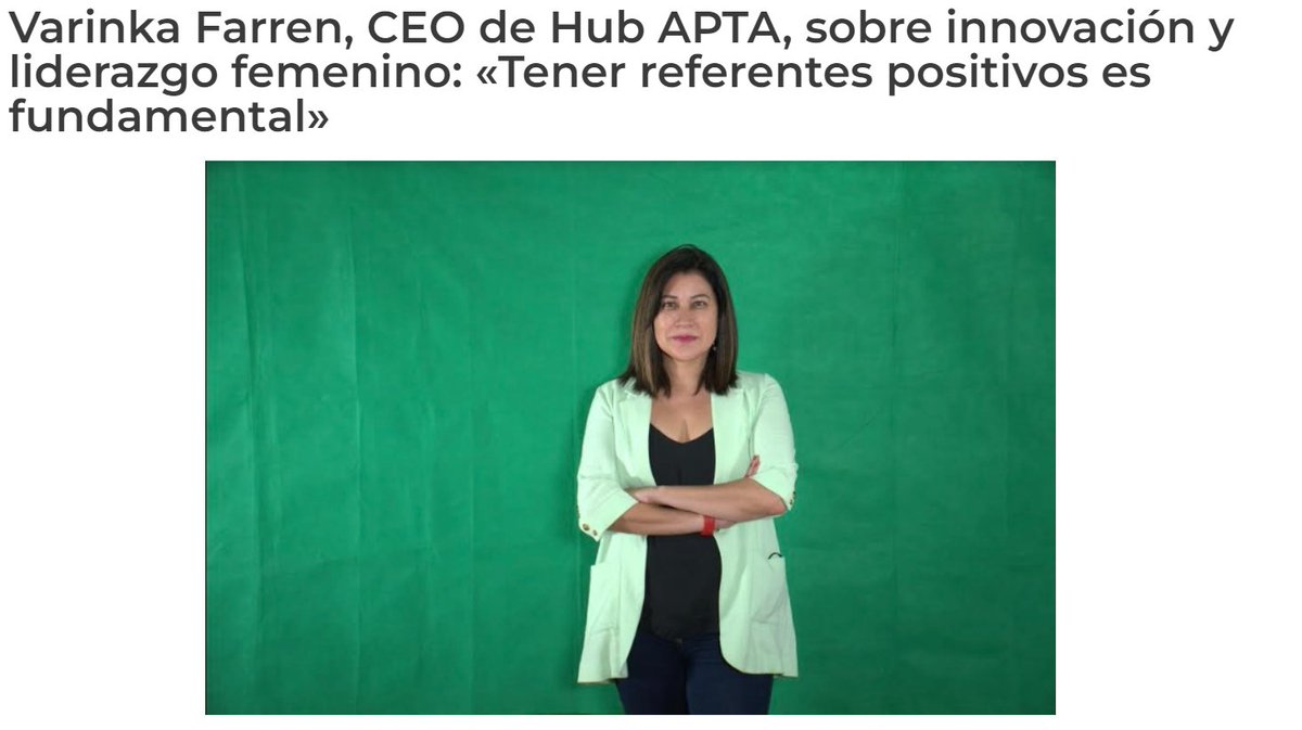Hub_APTA's tweet photo. [PRENSA] Destacamos entrevista de @mineriayfuturo a nuestra directora ejecutiva @varinkaf, que releva su trayectoria en los ámbitos de la transferencia tecnológica y emprendimiento, además de la importancia del liderazgo femenino y la innovación.

Léela👉https://t.co/WNfsItms0L https://t.co/XTDZSIXX2a