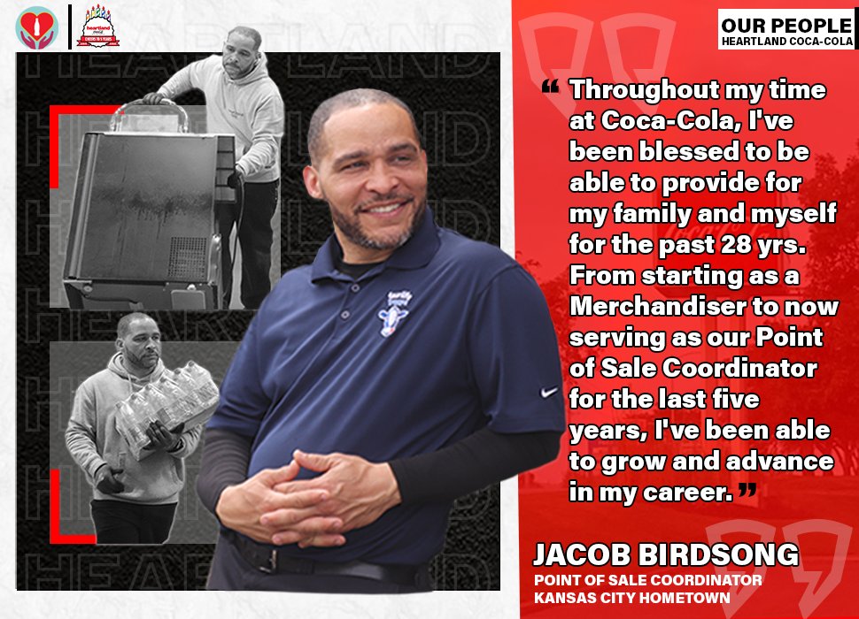 HeartlandCoke's tweet photo. At Heartland, we believe in investing in our people. Since working in the Coca-Cola system, Jacob has advanced his career and now serves as our Point of Sales Coordinator. We are proud to have Jacob a part of our team and Heartland family. #heartlandstrong #testimonial #cocacola https://t.co/AzUoYBU1ao