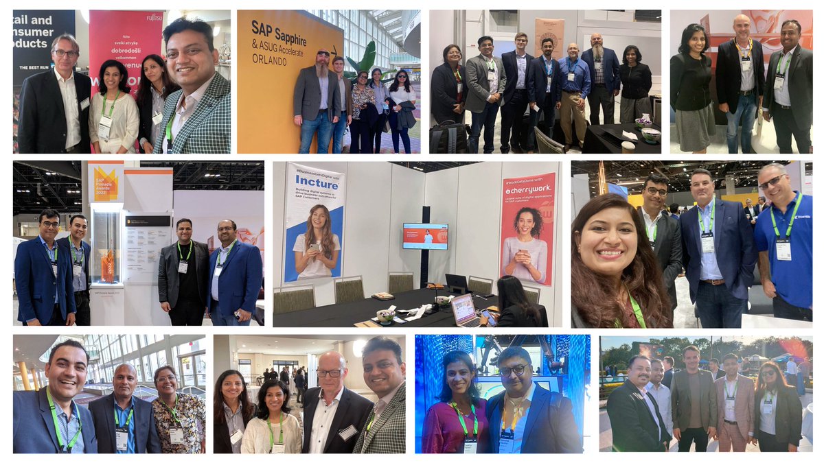 incture's tweet photo. Day 2 of the @SAPSapphire 2022 conference is underway and our team is buzzing around and would love to connect with you.
Meet us at Booth #3001
Register here: https://t.co/EwtTQhFUXV
#Cherrywork #SAPSapphireOrlando #InctureatSapphire https://t.co/6FSEW81yfk