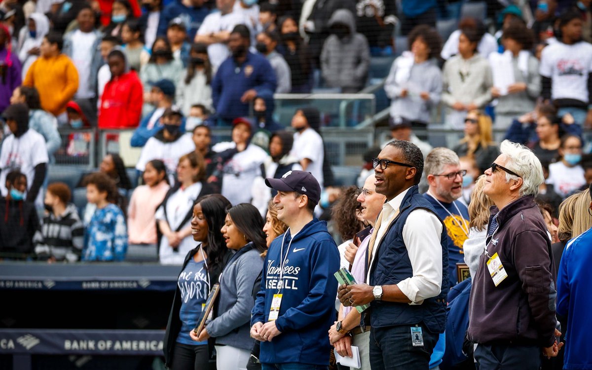 New York Yankees (@yankees) on Twitter photo Today, we hosted Bronx Education All-Star Day at the Stadium. In partnership with <a href="/NYCSchools/">NYC Public Schools</a>, 10,000 students were recognized for their achievements related to leadership, academics, and community service 👏😀 Today, we hosted Bronx Education All-Star Day at the Stadium. In partnership with <a href="/NYCSchools/">NYC Public Schools</a>, 10,000 students were recognized for their achievements related to leadership, academics, and community service 👏😀