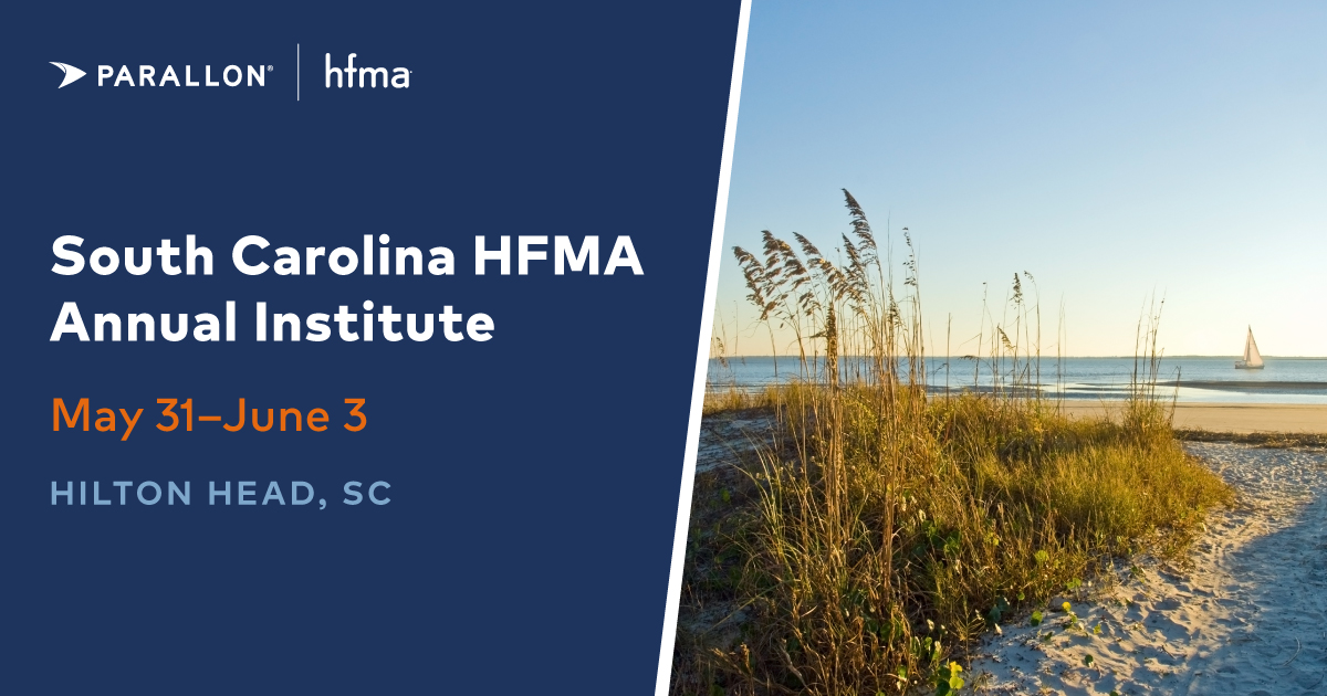 We're looking forward to the HFMA South Carolina Chapter Annual Institute in Hilton Head, SC! Come by our booth to see Kyle Harper and Farah Hinton. Register today! hubs.la/Q019-gkt0