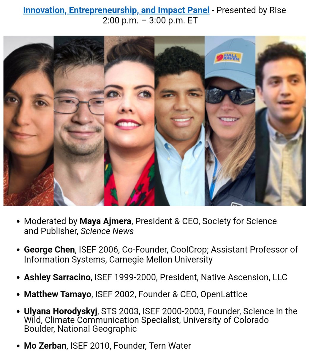 21stDigitalEd's tweet photo. PANEL DISCUSSION DAY #RegeneronISEF : Today, we have the amazing opportunity to listening to some of the excellent individuals who impacted the world through STEM, Enterprenurship, and Innlvation. #lar5sef #cpsb #lagrangehigh #Societyforscience #Standforchildren @SChiruguru https://t.co/OW7GqHAiOv