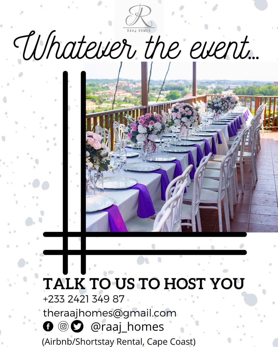 raaj_homes's tweet photo. We’ve got enough space for over 30 people. Send us a DM or call if you want a place to host your after-parties, brunches, etc 
Our space is neat with well-mannered staff to cater to your needs💖 https://t.co/Va5pRdfQOY