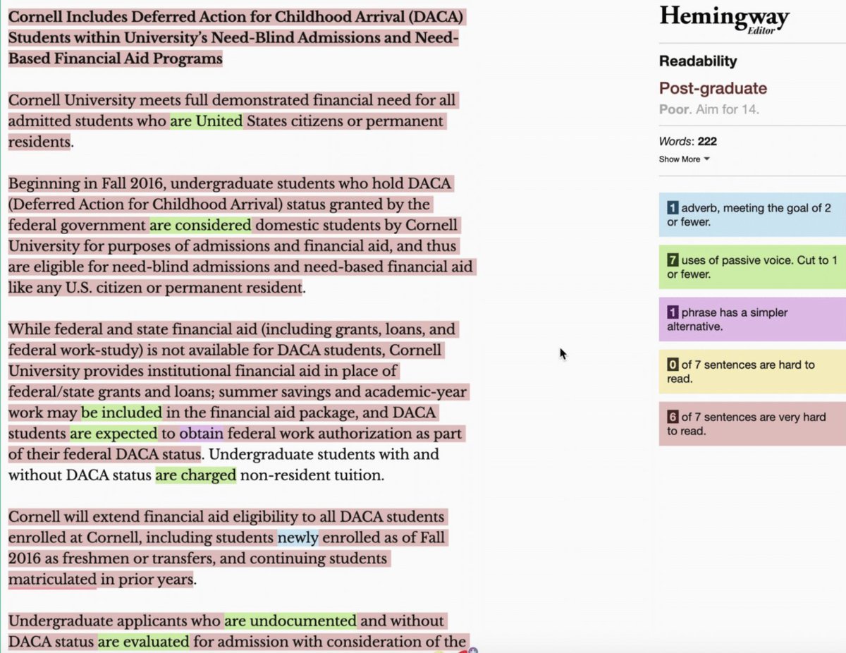 dinojrock's tweet photo. "These red lines are bricks, keeping students out." @kibilds demonstrates how bad content is a barrier to access to education. This keynote needs to be shared with all higher ed content teams. #Confab22 https://t.co/RK8KVFK1cM