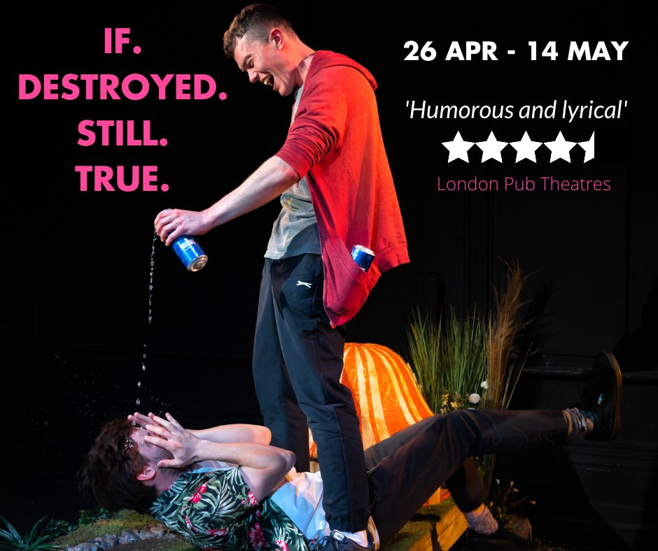 And they've just received a very well-deserved Standing Ovation Nomination from <a href="/pubtheatres1/">LondonPubTheatres</a>! Just four performances of 'If. Destroyed. Still. True.' remaining, tickets here: bit.ly/39HzU2q #IDST #HopeSpring