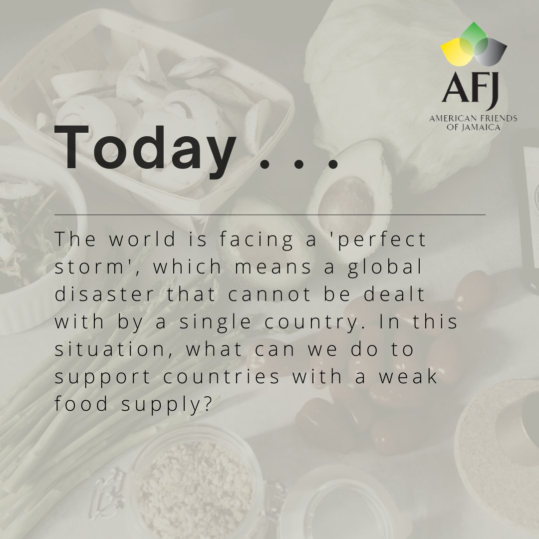 AFJcares's tweet photo. Donate today to support Food Security in Jamaica using the link in bio.
#foodsecurity #inflation #WhyIGive #ChooseACause #DonateNow #FindYourPurpose https://t.co/4xiRf7RGMT