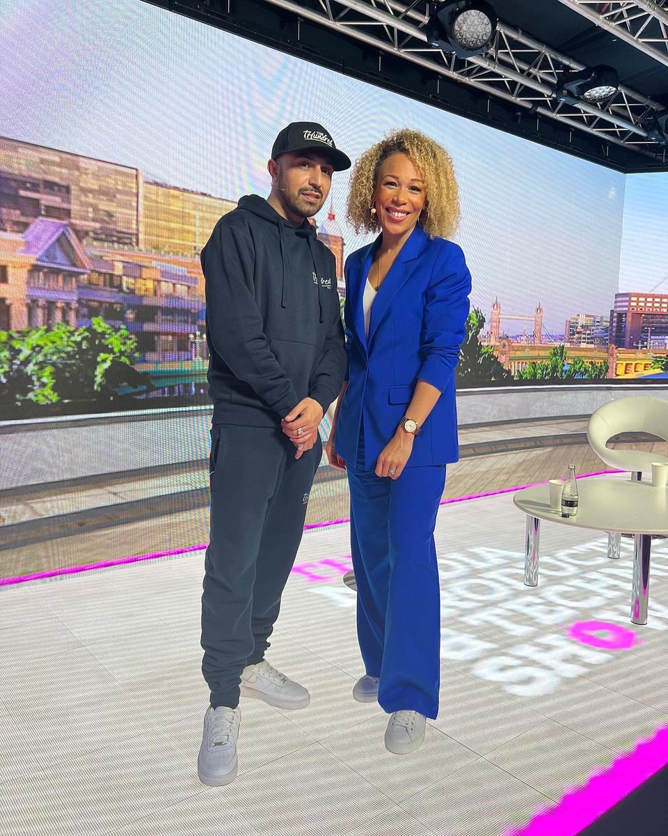 realadamdeacon's tweet image. Had a great chat with @riahebden at the @mediaprodshow as Keynote Speaker. #MPTS2022