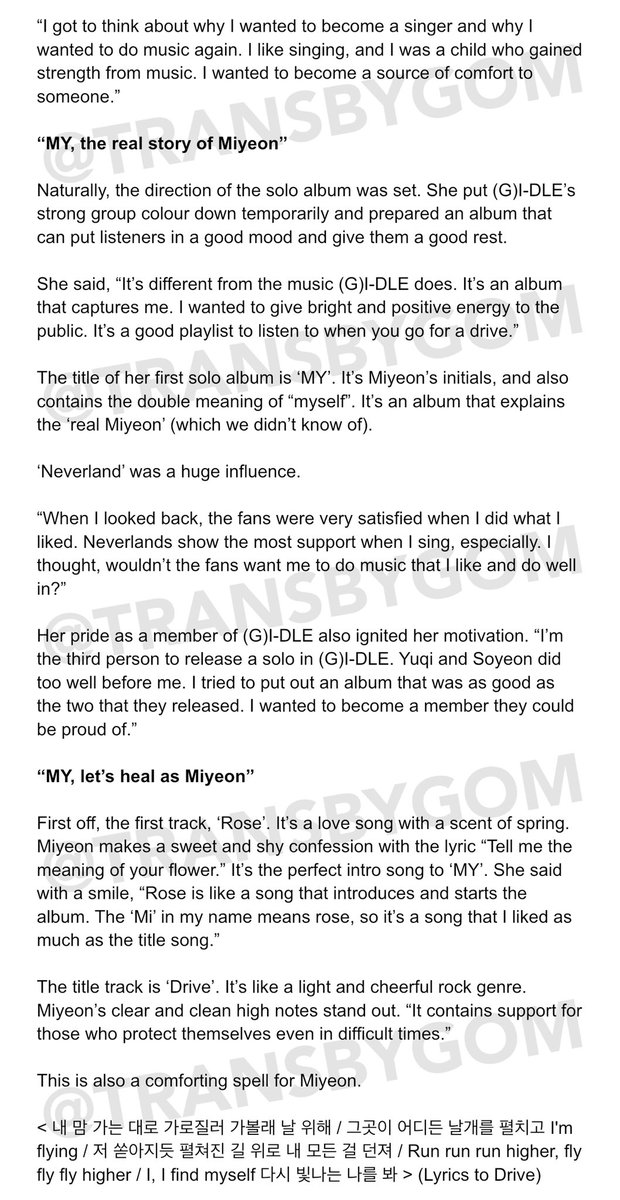 transbygom's tweet photo. 220507 Miyeon Dispatch Interview

Source: https://t.co/BqZXitaKwx

#GIDLE #MIYEON https://t.co/yswWeebTEd