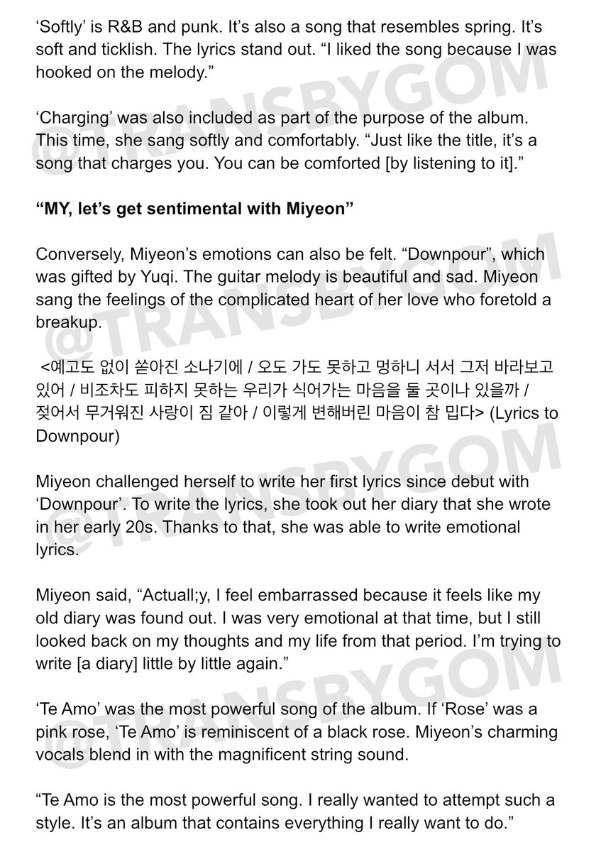 transbygom's tweet photo. 220507 Miyeon Dispatch Interview

Source: https://t.co/BqZXitaKwx

#GIDLE #MIYEON https://t.co/yswWeebTEd