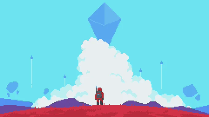 No man's sky piece

#pixelart 