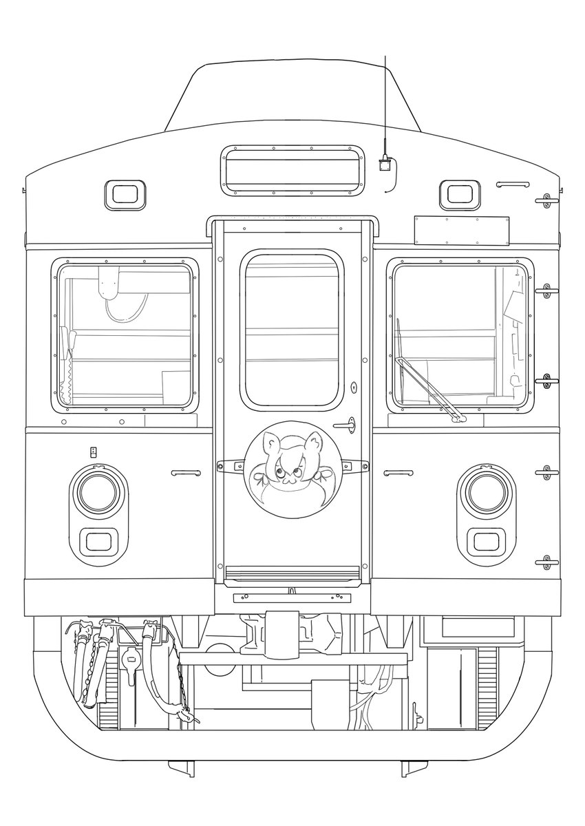 水間鉄道1000形の線画書き直し
かなり良くなったし色々使えそうです 