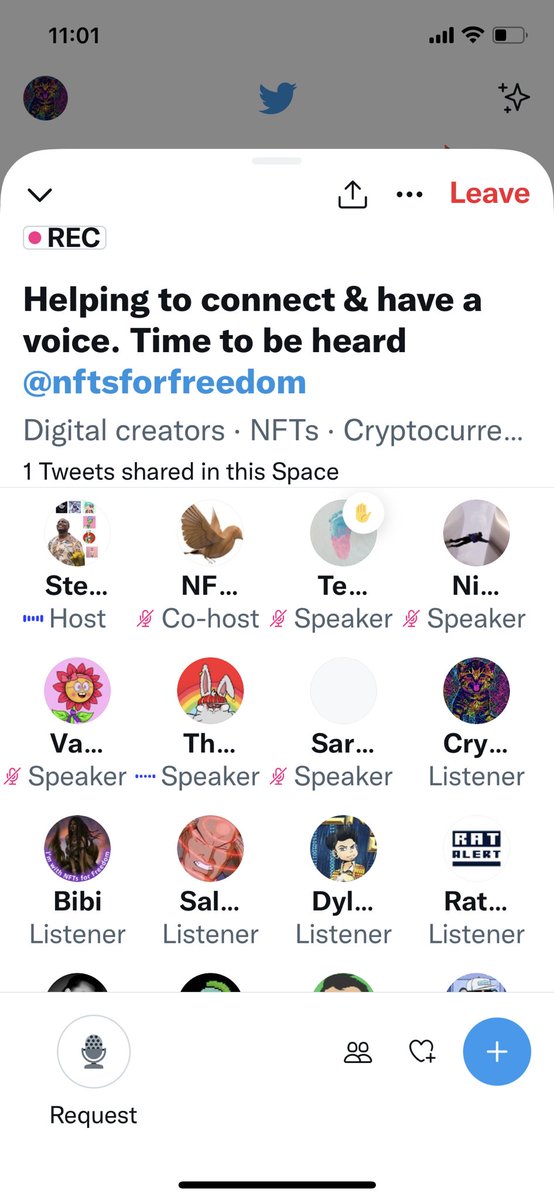 When I go to Spaces most of time I listen, because of my health. What I am going through everyday. It affects my voice. 🙏🏻🥰😢 #naftsforfreeom #CardanoCommunity #WomenCNFT #Womenvoice #Cardano @artmusicnfts @TravelerJo1 @steveryanonline @troncoOn