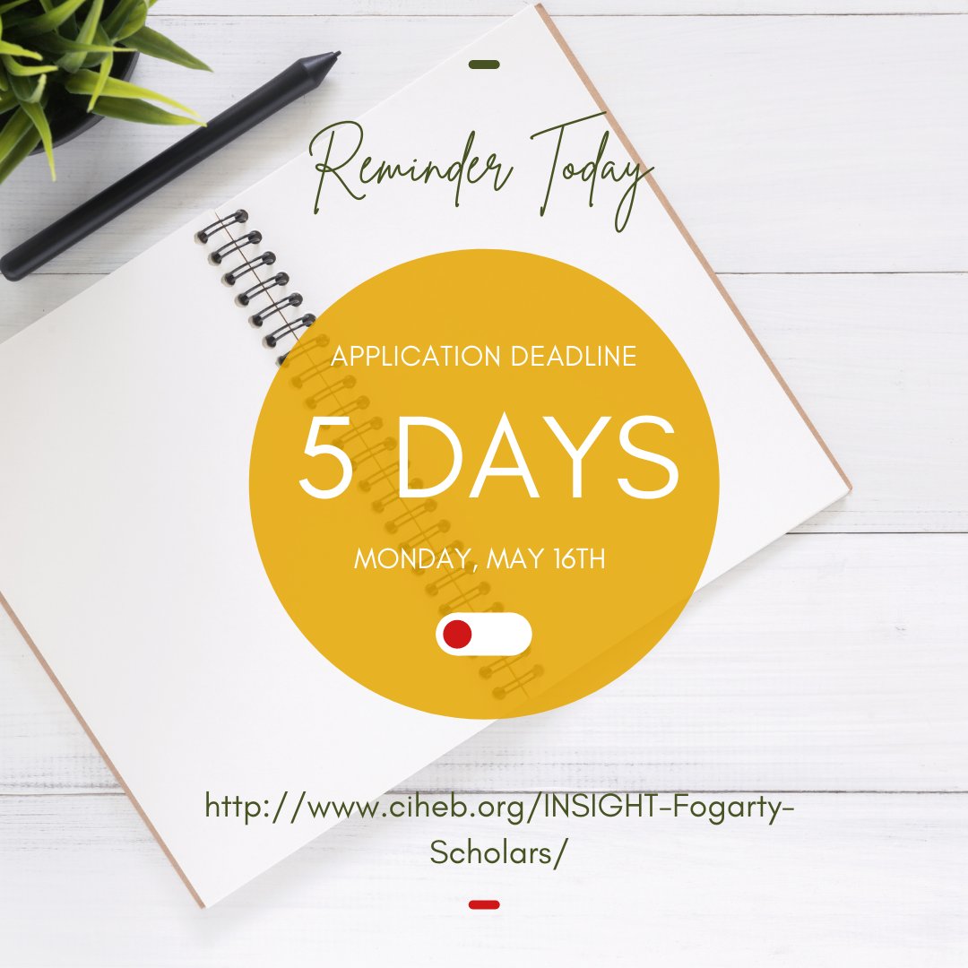 Only 5 DAYS left for the 2022 application cycle. If you haven't already, be sure to finalize your applications and submit before they close on Monday, May 16th. All application materials must be received before the deadline in order to receive consideration.