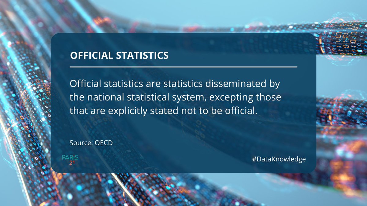 ContactPARIS21's tweet photo. This week's #DataKnowledge term is out!
In 1992, @UNECE adopted the fundamental principles of #OfficialStatistics which was endorsed by organisations such @UNECOSOC, recognising that official statistics are crucial for decision making.
https://t.co/8xThzI3JTV https://t.co/wuxuQXA0tE
