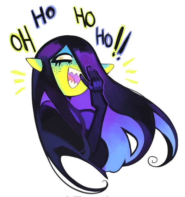 Evil anime laugh, Umbra absolutely does that 