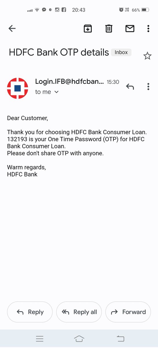 imKusumGupta's tweet photo. @HDFC_Bank I got these mails while i didn't applied for any loan. Kindly check https://t.co/U3RzU9QVeL