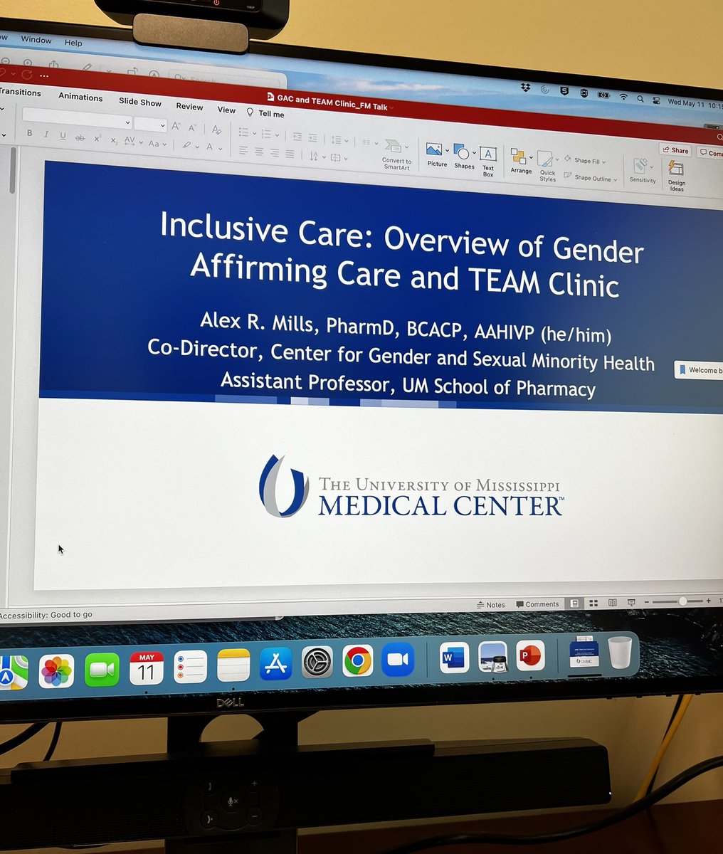 Finished talking about gender affirming care and <a href="/ummclgbtq/">UMMC LGBTQ</a> to the family medicine residents this morning! Thrilled they wanted to learn more on #LGBTQHealth #TwitteRx #MedEd
