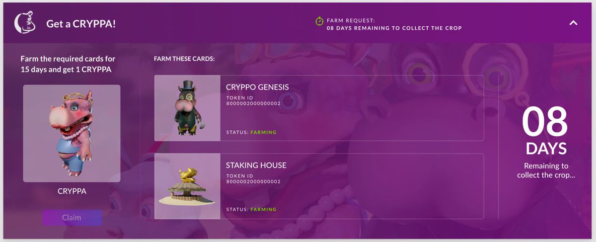 CryppoNFT's tweet photo. Sneak Peek? 😎

NEXT MONTH we'll be launching the farming system for Cryppo! 😍🤠 Ready?

#cryppa #cryppo #farming https://t.co/TFyKV2W6P3