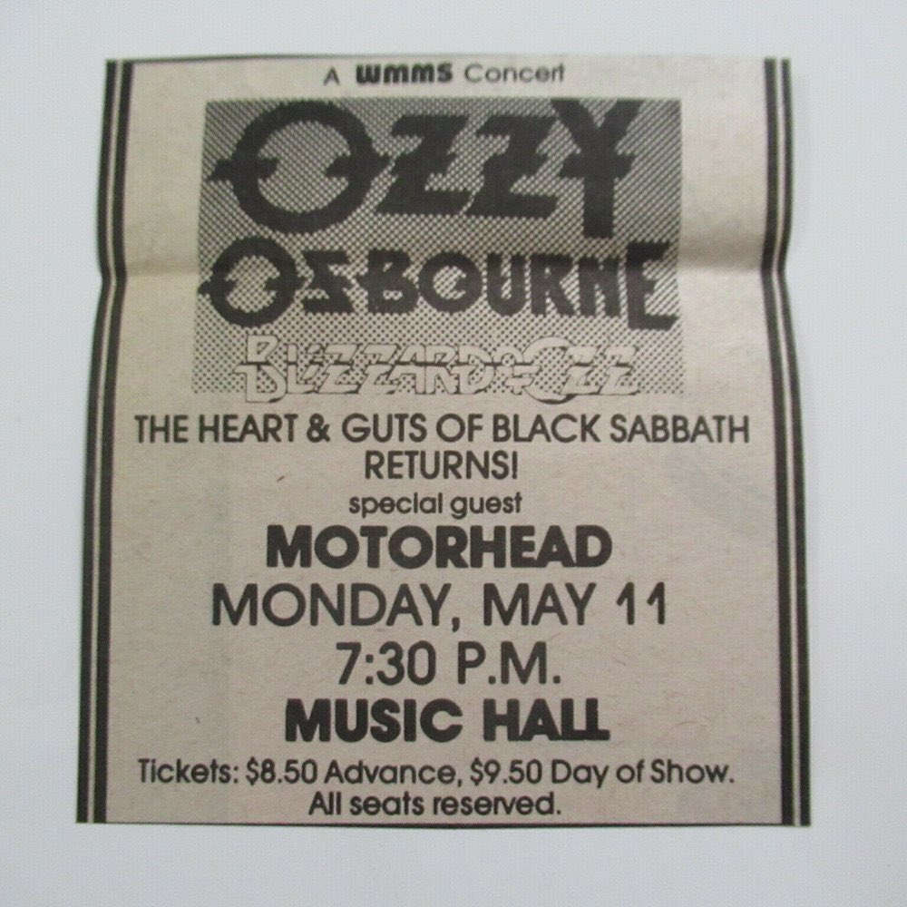 ozzy osbourne motorhead song