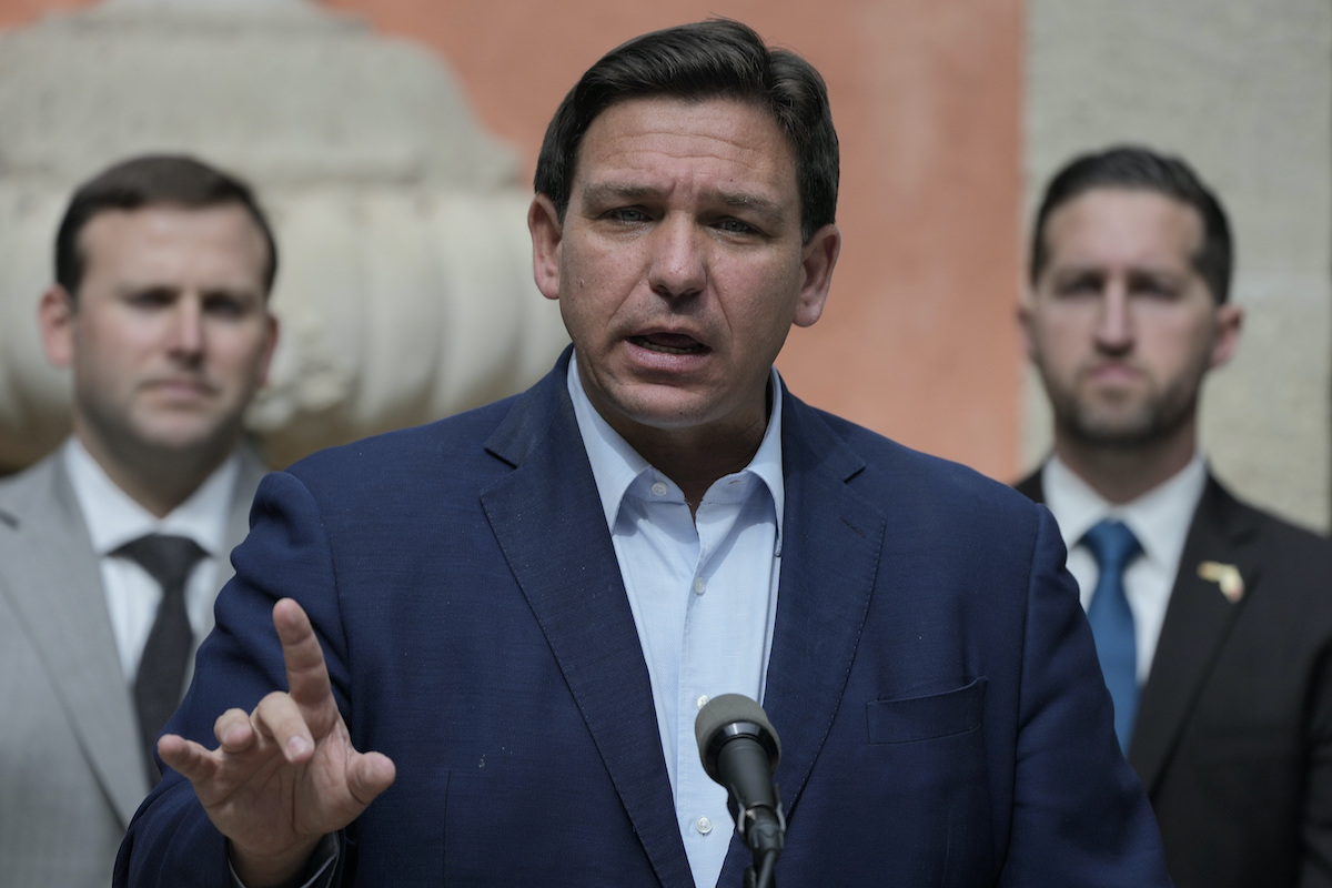 Florida Gov. Ron DeSantis signed a bill in March forbiding instruction on sexual orientation and gender identity in kindergarten through third grade.