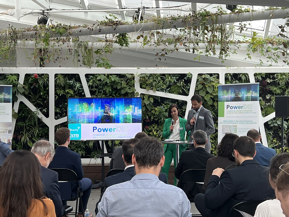 efficacity_lab's tweet photo. La soirée de lancement du logiciel #PowerDIS est ouverte par Kian Shahmaei et Julia Guennou. https://t.co/r5wnRkMQXk
